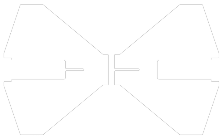 Fig. 4.3.2: Gabarit de découpe des ailerons