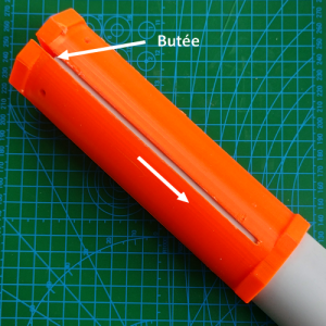 Fig. 4.1.15: Mise en place du gabarit de découpe des ailerons