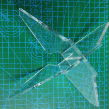 Fig. 1: Assemblage des ailerons (ici en PMMA)