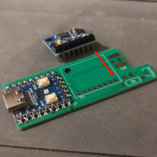 Fig. 4: Placement du module GY87 sur le PCB