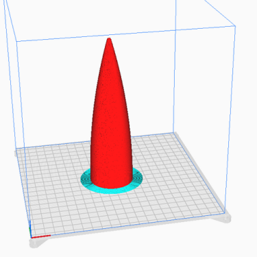 Fig. 1: Impression de l'ogive